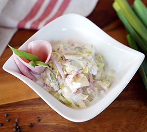 Fleischs 332 Schinken Lauch Salat